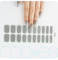 Gel Nail Foils Nooves Glitter grey (20 antal)