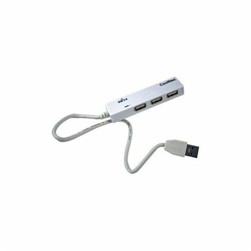 USB HUB 3 Portar CoolBox COO-H413 Vit Svart