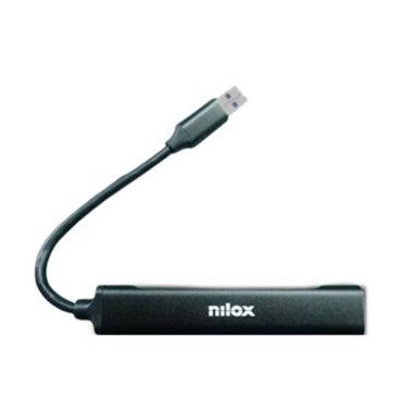 USB HUB 4 Portar Nilox NXHUB401 Svart