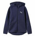 Puma 深蓝色 Evostripe 全拉链连帽拉链运动衫