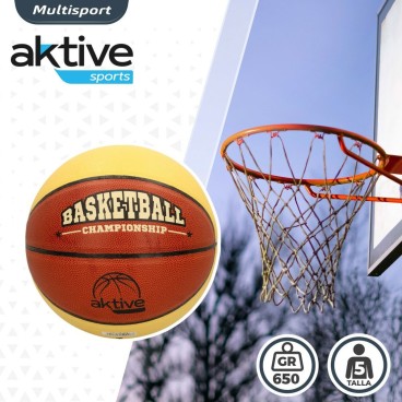 Basketboll Aktive 5 Beige Orange PVC 6 antal