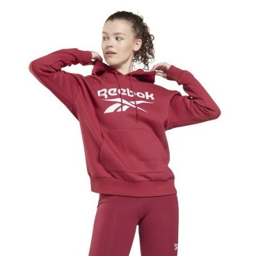 Tröja med huva Dam Reebok Identity Röd