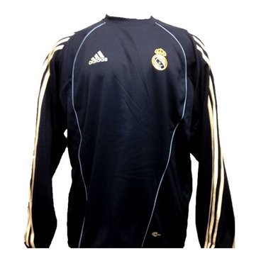 Adidas 皇家马德里队（Real Madrid CF）蓝色男士无兜帽衬衫