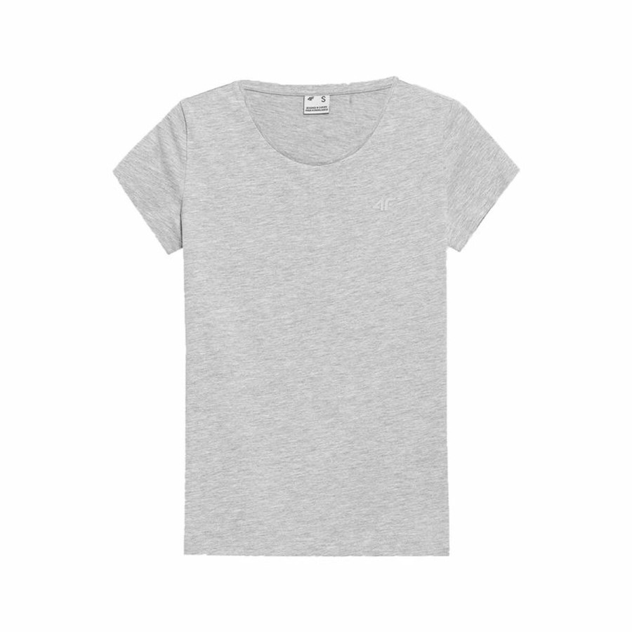 灰色女式短袖 T 恤