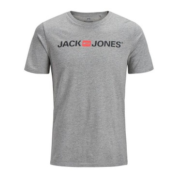 T-shirt med kortärm Herr JJECORP LOGO TEE SS Jack & Jones 12137126 Grå