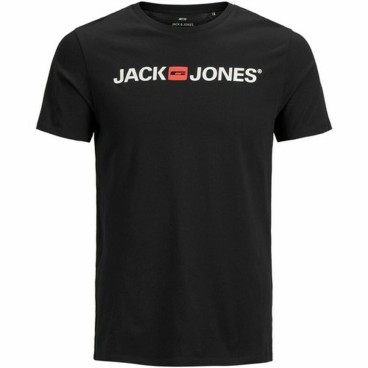 T-shirt med kortärm Herr JJECORP LOGO TEE SS Jack & Jones 12137126 Svart