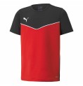 Barn T-shirt med kortärm Puma individualRISE Röd Svart