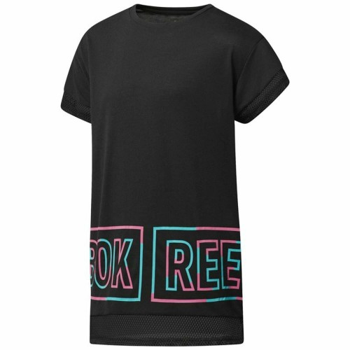 T-shirt med kortärm Dam Reebok Dance Girls Squad Svart