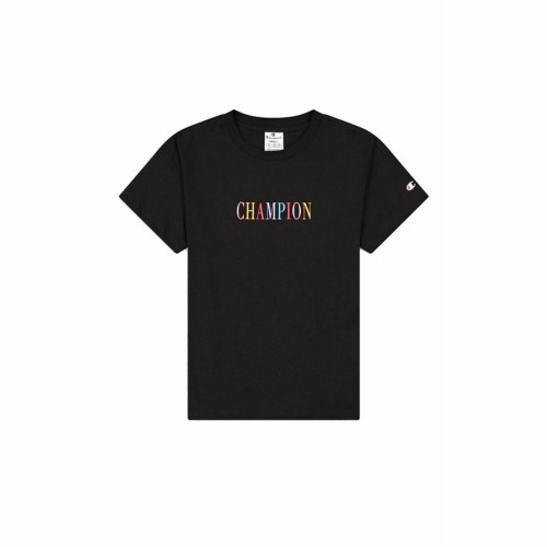T-shirt med kortärm Dam Champion Crewneck Croptop Svart
