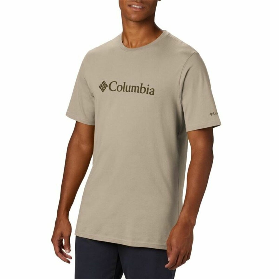 T-shirt med kortärm Herr Columbia Grå Män