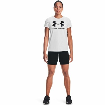 T-shirt med kortärm Dam Under Armour Sportstyle Vit