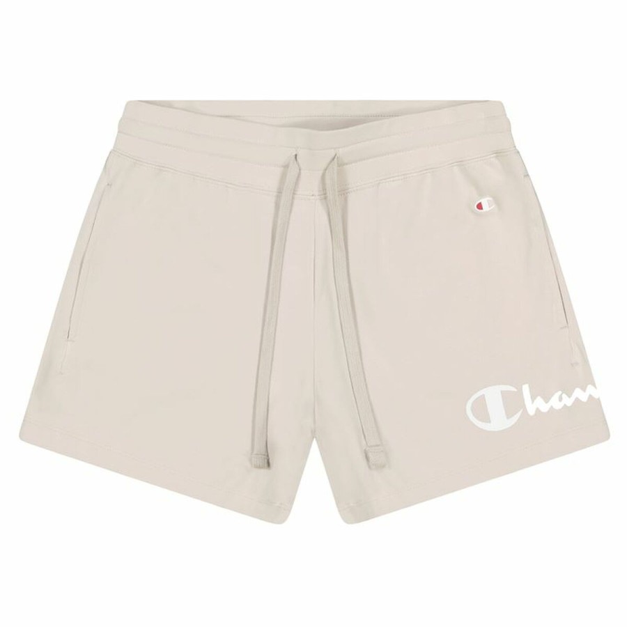 Sportshorts för kvinnor Champion Drawcord Pocket Vit