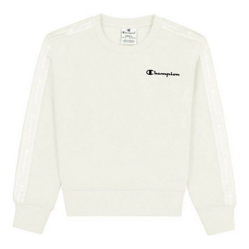 Träningsoverall barn Champion Crewneck Logo Vit