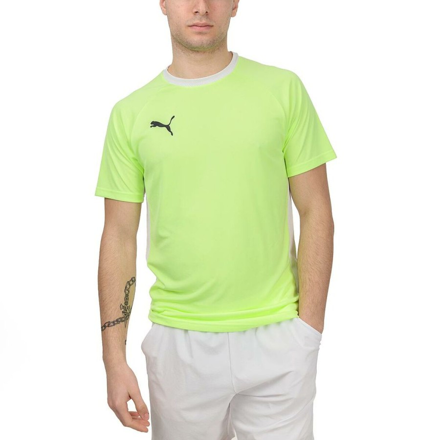 T-shirt med kortärm Herr TEAM LIGA  Puma  931832 01  Padel Gul