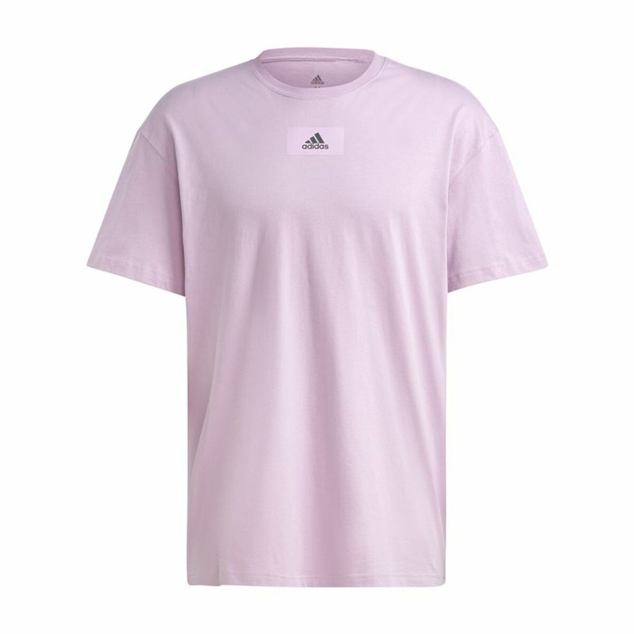 T-shirt med kortärm Herr Adidas Essentials Feelvivid Drop Lavendel