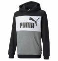 Puma 连帽运动衫 男式基本款拼色黑色