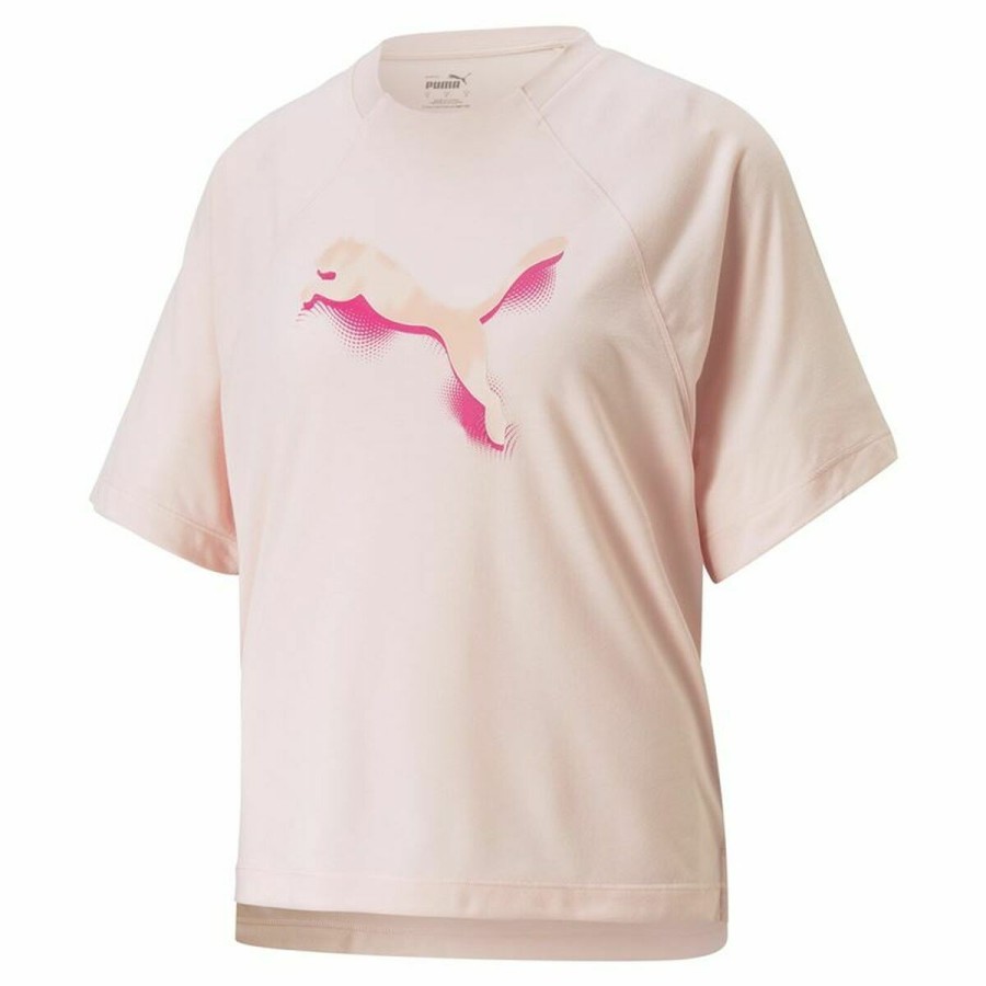 T-shirt med kortärm Dam Puma Modernoversi Rosa