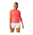 T-shirt med kortärm Dam Asics Court Piping Orange Korall