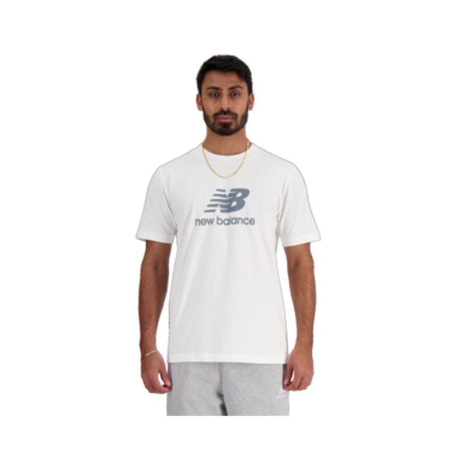 New Balance 男士短袖T恤 MT41502 WT 白色