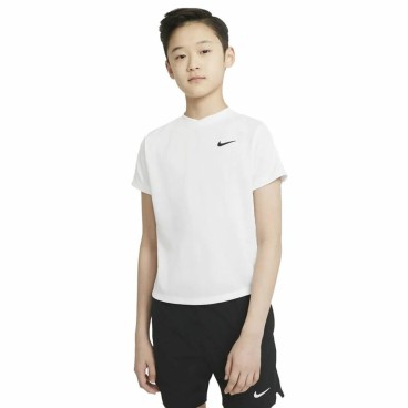 Nike 儿童短袖 T 恤 Court Dri-FIT 胜利白