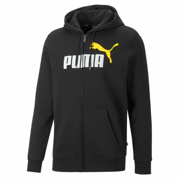 Puma 连帽运动衫 男士基本款 黑色双色