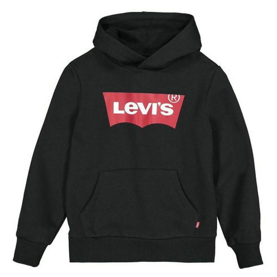 Levi's 中性连帽运动衫 S 针织上衣 9E8778 023 黑色