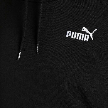 Tröja med huva Dam Puma Essentials+ Embroidery Svart