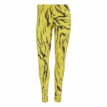 Sport-leggings, Dam Adidas Future Icons Animal-Print Gul