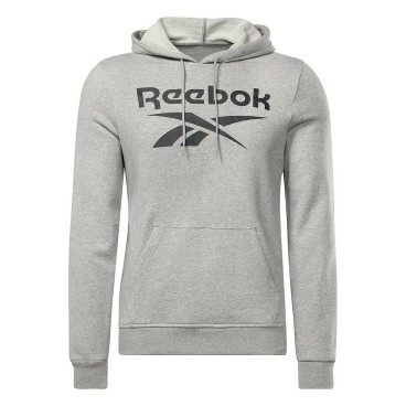 Reebok 灰色连帽男士运动衫 FT BIG LOGO OTH HZ8786