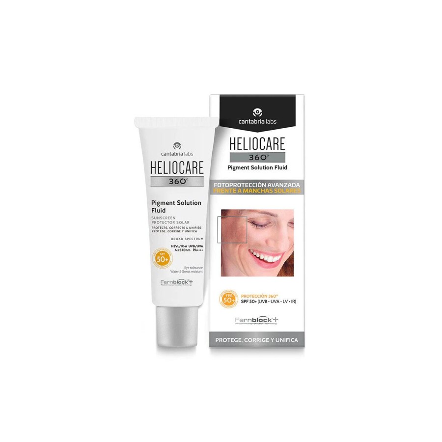 Sol Lotion som Motverkar Bruna Fläckar Heliocare 360 Pigment Solution SPF 50+ 50 ml