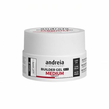 Gel-nagellack Medium Viscosity Andreia Professional Builder Vit (22 g)