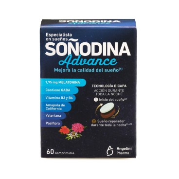 Natura Essenziale 针对睡眠问题的食品补充剂 Soñodina Advance Melatonin 60 定量