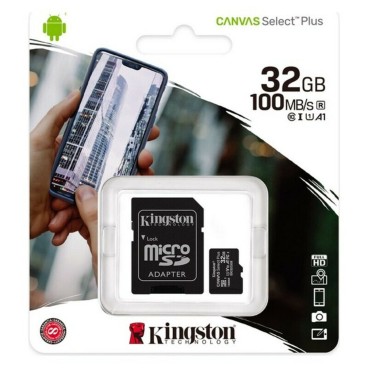 Micro-SD Minneskort med Adapter Kingston SDCS2 100 MB/s exFAT