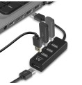 USB-HUB Ewent EW1123 Svart