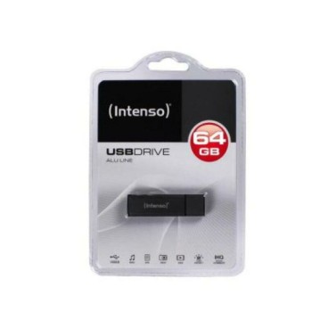 USB-minne och Micro-USB INTENSO ALU LINE 64 GB Antracitgrå 64 GB USB-minne