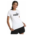 Barn T-shirt med kortärm Puma 587029 Vit