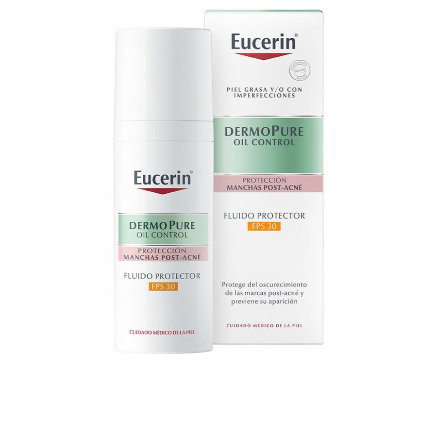 Sol Lotion som Motverkar Bruna Fläckar Eucerin Dermopure Motverkar ojämnheter 50 ml Spf 30