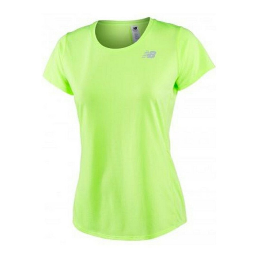 T-shirt med kortärm Dam ACCELERATE New Balance WT73128 BIO Gul