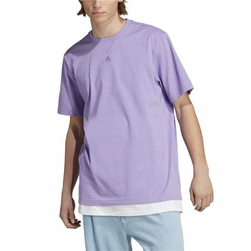 T-shirt med kortärm Herr Adidas All Szn Purpur