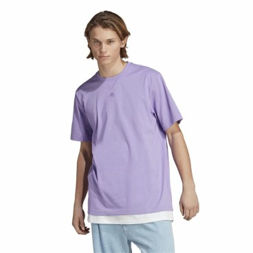 T-shirt med kortärm Herr Adidas All Szn Purpur