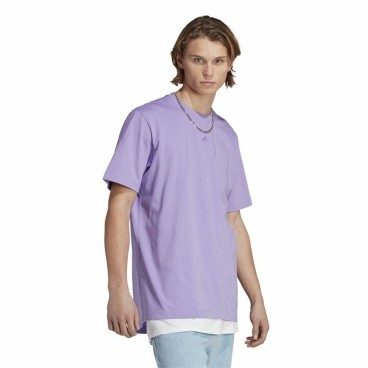 T-shirt med kortärm Herr Adidas All Szn Purpur