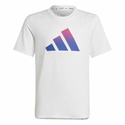 Barn T-shirt med kortärm Adidas Train Icons Vit