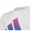 Barn T-shirt med kortärm Adidas Train Icons Vit