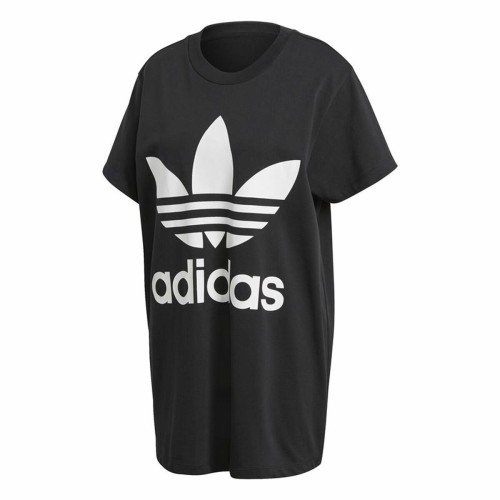 T-shirt med kortärm Dam Adidas Trefoil Svart