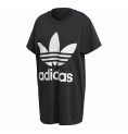 T-shirt med kortärm Dam Adidas Trefoil Svart