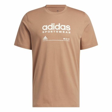 T-shirt med kortärm Herr Adidas Lounge Brun