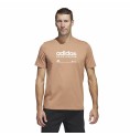 T-shirt med kortärm Herr Adidas Lounge Brun