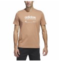 T-shirt med kortärm Herr Adidas Lounge Brun