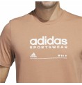 T-shirt med kortärm Herr Adidas Lounge Brun