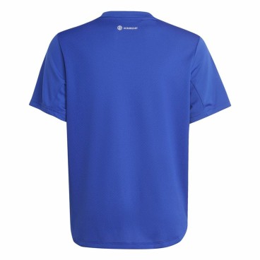 Barn T-shirt med kortärm Adidas Aeroready Blå